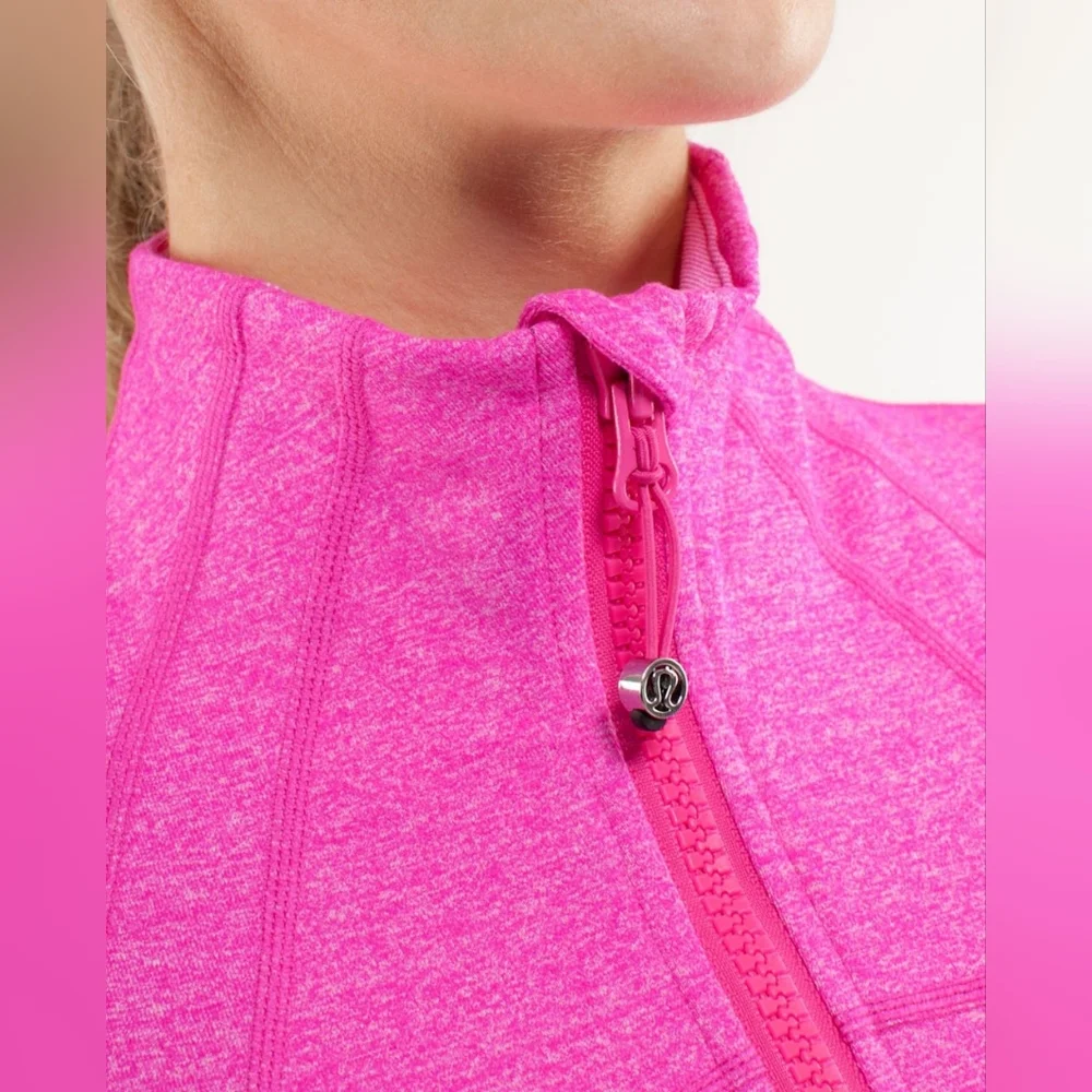 Women's Pink Zip-Up Jacket - Picture 4 of 12